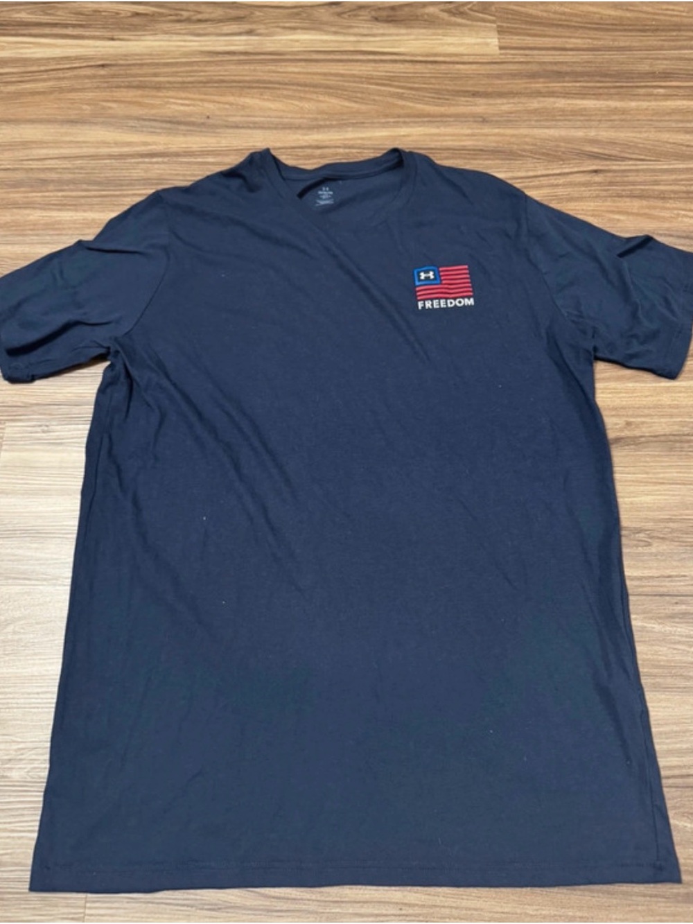 Under Armour Navy Short-Sleeve Freedom Flag Tee